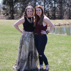 Gold & black Prom dress